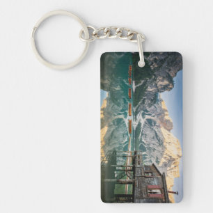 Lago di Braies in the Dolomites in Italy Key Ring