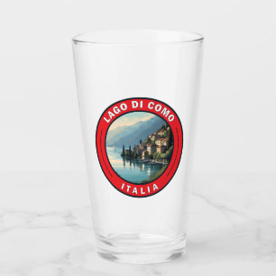 Lago di Como Italy Badge Glass