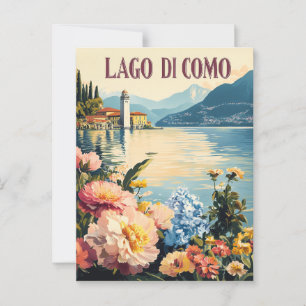 Lago Di Como Travel Postcard