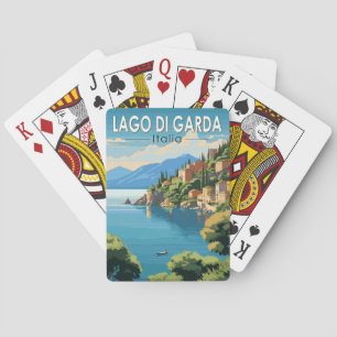 Lago di Garda Italia Travel Art Vintage Playing Cards
