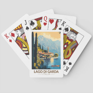 Lago di Garda Italia Travel Art Vintage Playing Cards