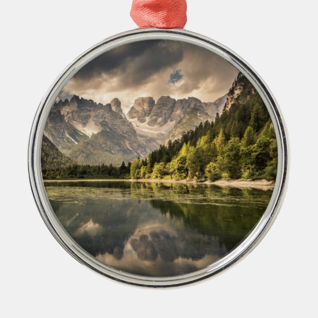 Lago Di Landro Dürrensee , Italy Metal Tree Decoration (Front)