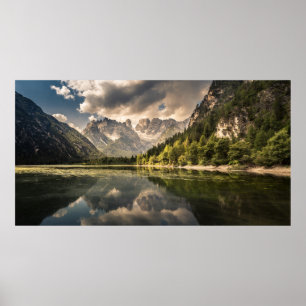 Lago Di Landro Dürrensee , Italy Poster