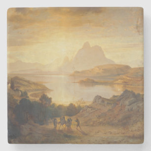 Lago di Lugano – Albert Zimmermann Stone Coaster
