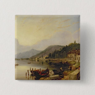 Lago d'Iseo, Italy 15 Cm Square Badge