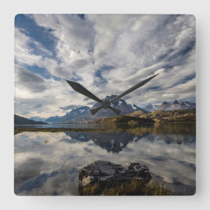 Lago Grey. Cordillera del Paine 2 Square Wall Clock