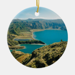 Lagoa do Fogo, Azores Ceramic Tree Decoration