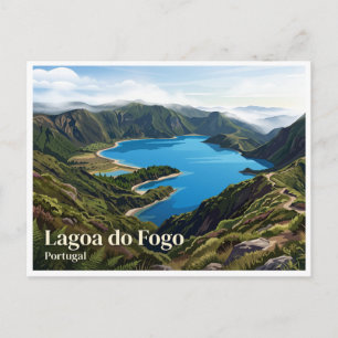 Lagoa do Fogo Ribeira Grande Portugal Postcard
