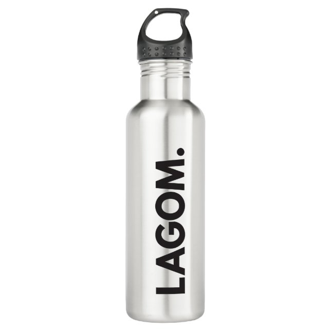 LAGOM. Stainless Steel Water Bottle (Front)