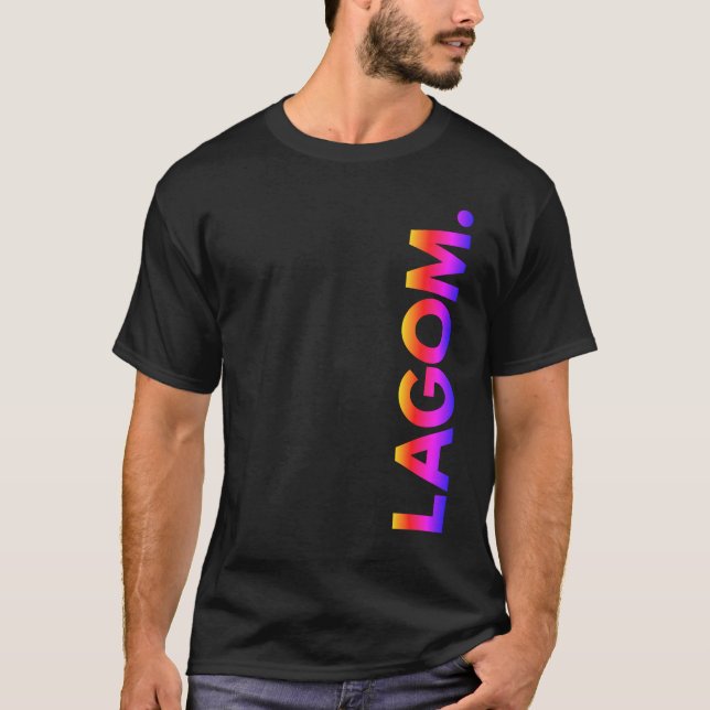 LAGOM. Sunset T-shirt (Front)