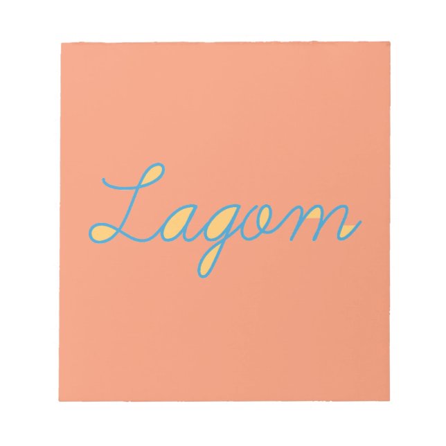 Lagom Sweden Notepad (Front)