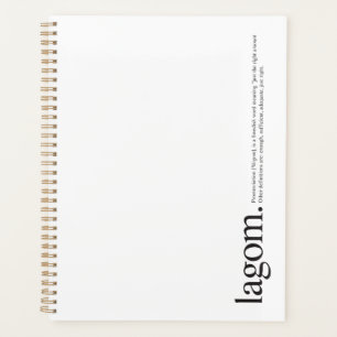 LagomWiki Black and White Planner