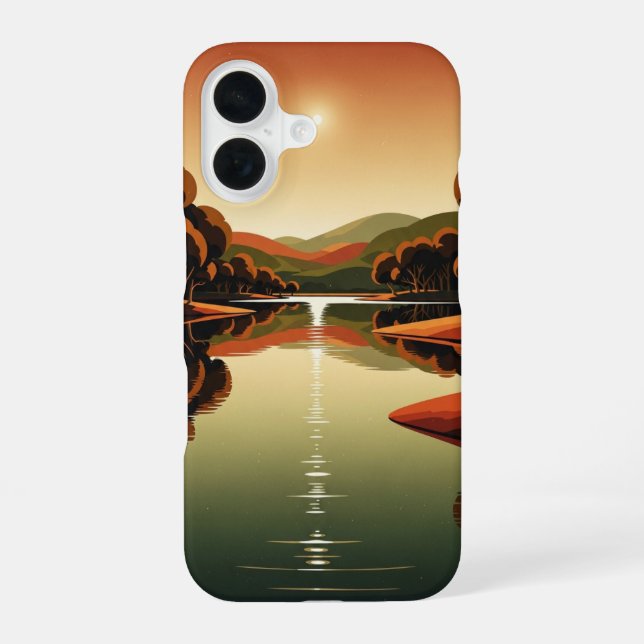 Lagon Chaud Vintage iPhone 16 Case (Back)