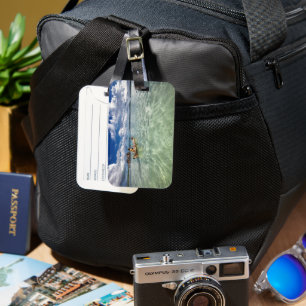 Lagoon Dug Out Canoe Padding Luggage Tag