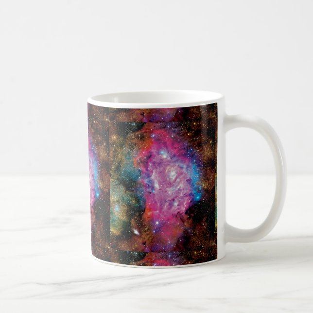 Lagoon Emission Nebula Interstellar Cloud Photo Coffee Mug (Right)