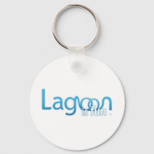 Lagoon Is Fun Logo Key Ring