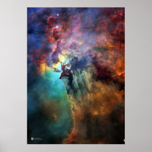 Lagoon Nebula - NASA Hubble Space Telescope Poster