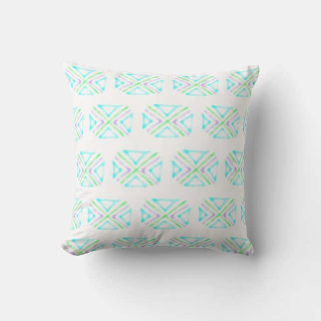 Lagoon Pattern throw pillow (Front)