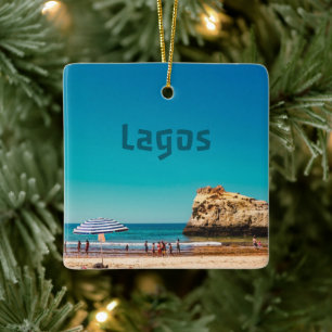 Lagos Beach Ceramic Ornament