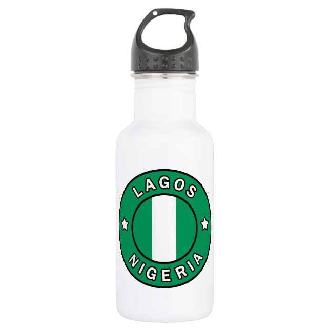 Lagos Nigeria 532 Ml Water Bottle (Front)