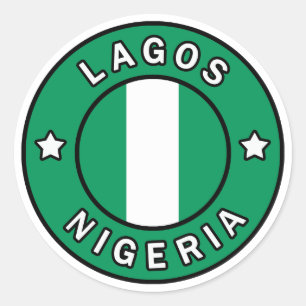 Lagos Nigeria Classic Round Sticker