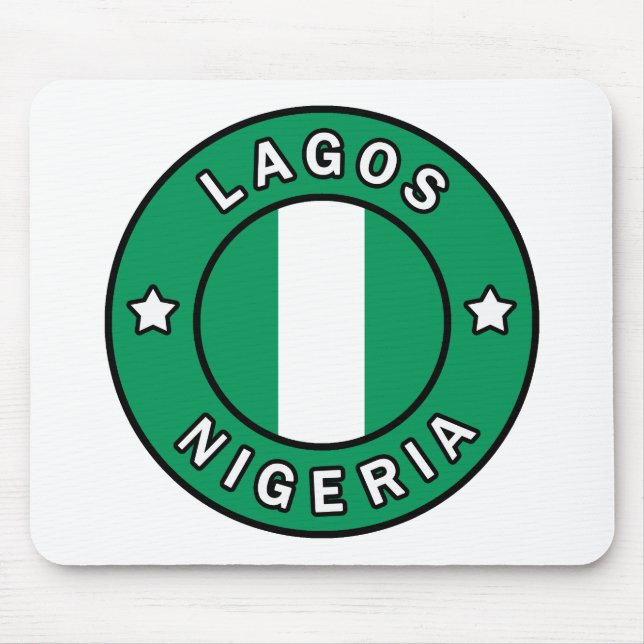 Lagos Nigeria Mouse Mat (Front)