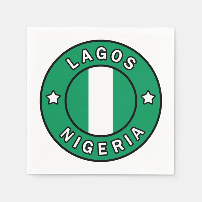 Lagos Nigeria Napkin (Front)
