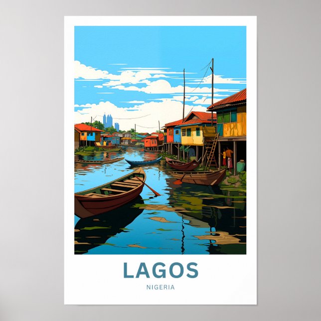 Lagos Nigeria Travel Print (Front)