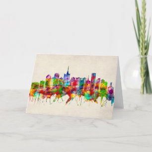 Lagos Skyline Holiday Card
