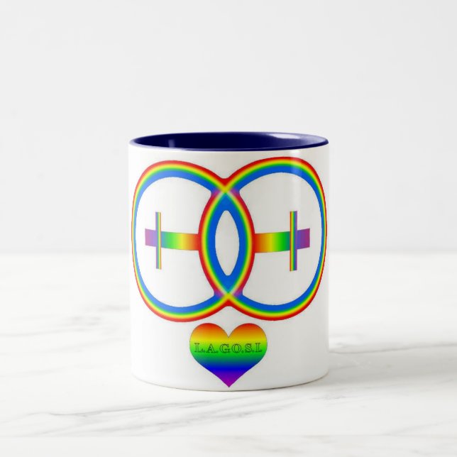 LAGOSI 001Rainbow-2female-mug Two-Tone Coffee Mug (Center)
