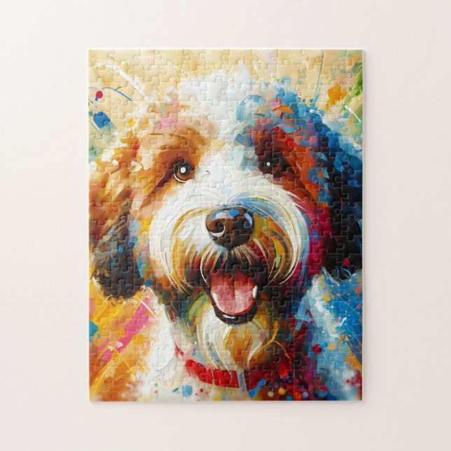 Lagotto Romagnolo Dog Acrylic Print Dog Lover Gift Jigsaw Puzzle (Vertical)