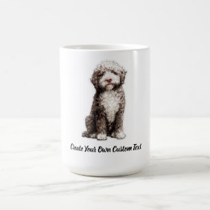 Lagotto Romagnolo Dog Create Your Own Custom Text  Coffee Mug