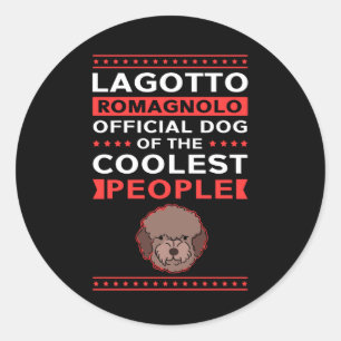 Lagotto Romagnolo Dog Owner Classic Round Sticker