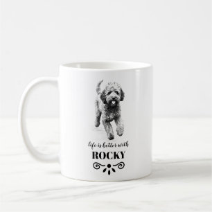 Lagotto Romagnolo Life is better Custom Dog Name Coffee Mug