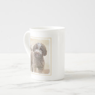 Lagotto Romagnolo Painting - Cute Original Dog Art Bone China Mug