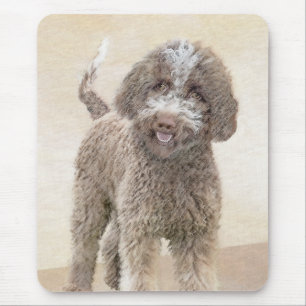 Lagotto Romagnolo Painting - Cute Original Dog Art Mouse Mat