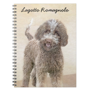 Lagotto Romagnolo Painting - Cute Original Dog Art Notebook