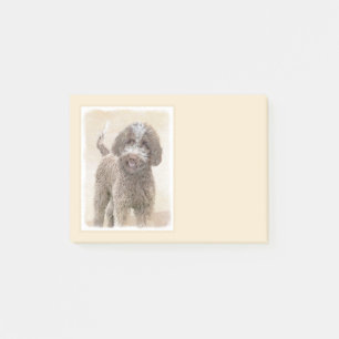 Lagotto Romagnolo Painting - Cute Original Dog Art Post-it Notes