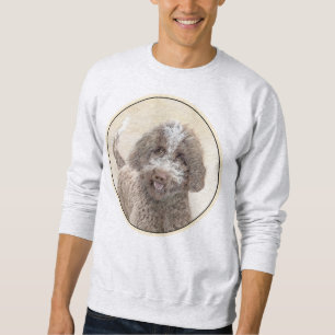 Lagotto Romagnolo Painting - Cute Original Dog Art Sweatshirt