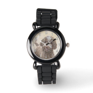 Lagotto Romagnolo Painting - Cute Original Dog Art Watch