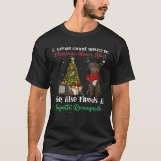 Lagotto Romagnolo Reindeer Christmas Tree Ornament T-Shirt
