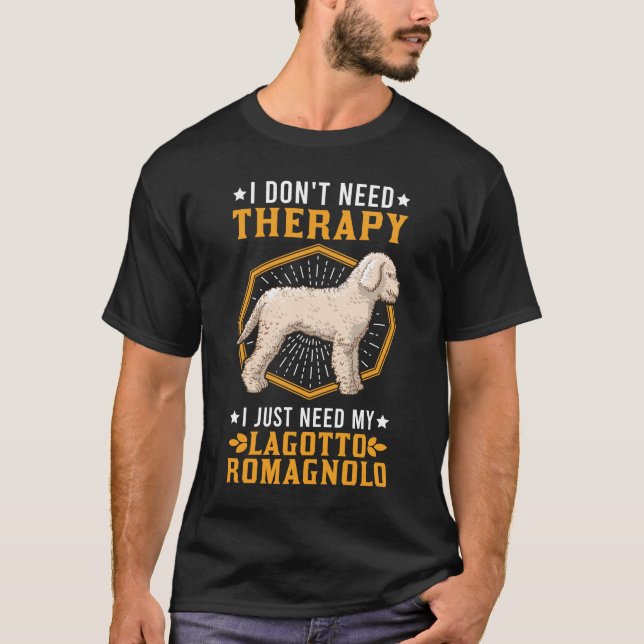 Lagotto Romagnolo Therapy Lagotti Truffle Search T-Shirt (Front)