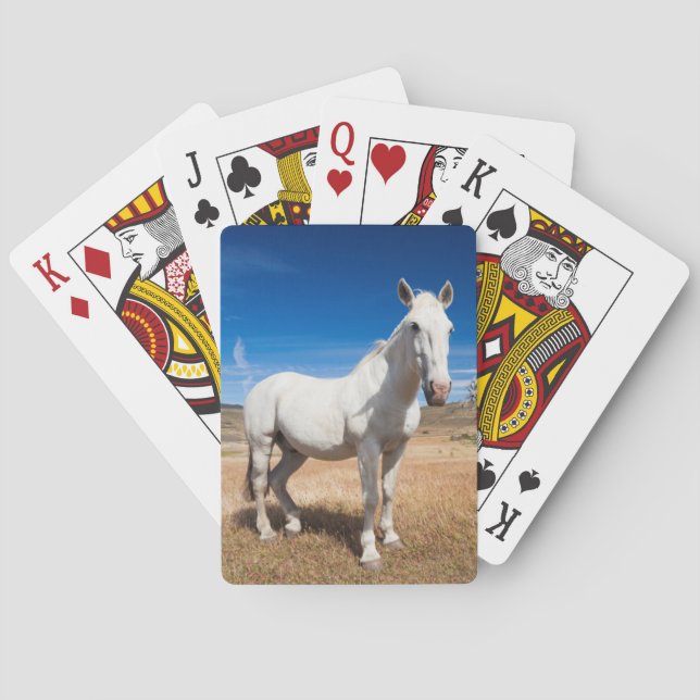 Laguna Azul, landscape with horses Playing Cards (Back)