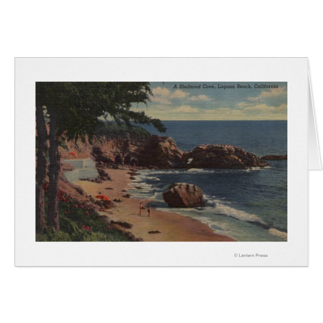 Laguna Beach, CA - Sheltered Cove on Coast (Front Horizontal)