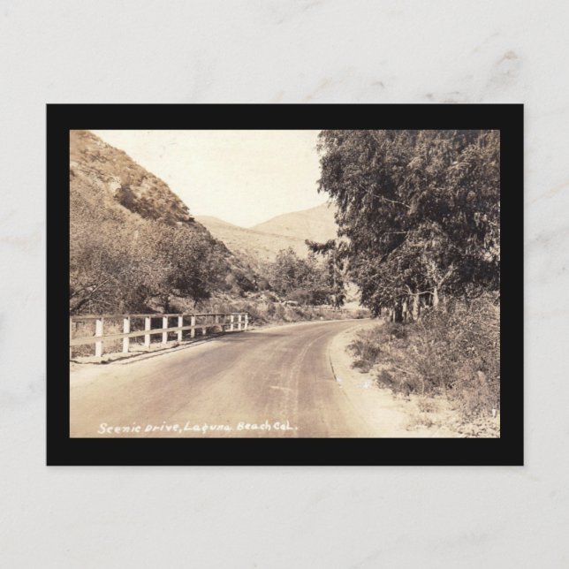 Laguna Beach, California 1928 Vintage Postcard (Front)