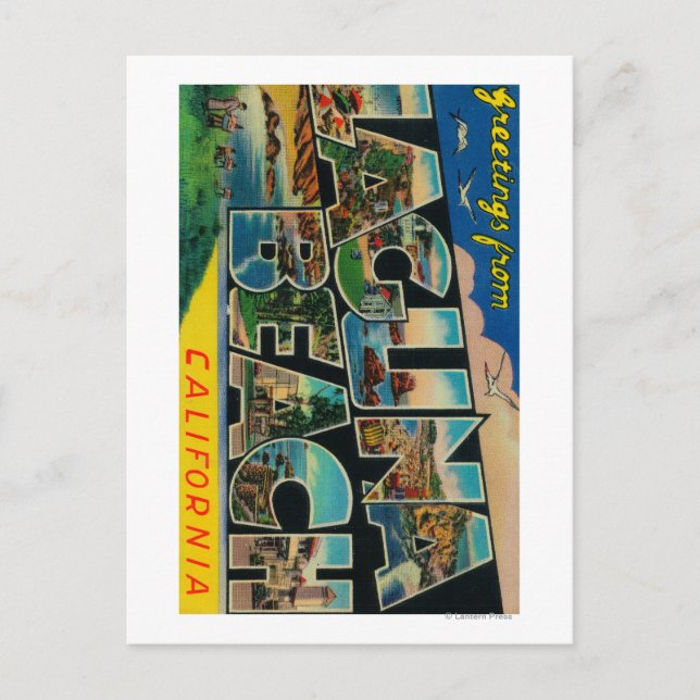 Laguna Beach, California - Large Letter Scenes Postcard (Front)