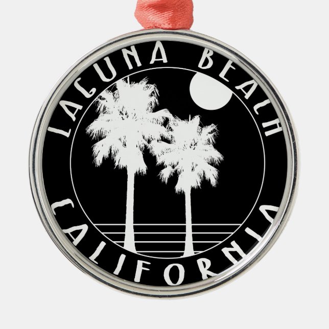 Laguna Beach California Metal Tree Decoration (Front)