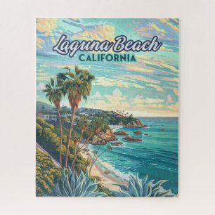 Laguna Beach California Orange County Vintage  Jigsaw Puzzle