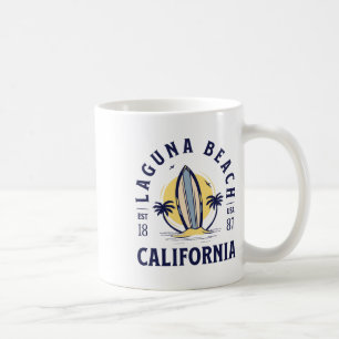 Laguna Beach California Surf Summer Vacation Vinta Coffee Mug