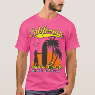 LAGUNA BEACH CALIFORNIA SURFING SUNSET SURFER T-Shirt